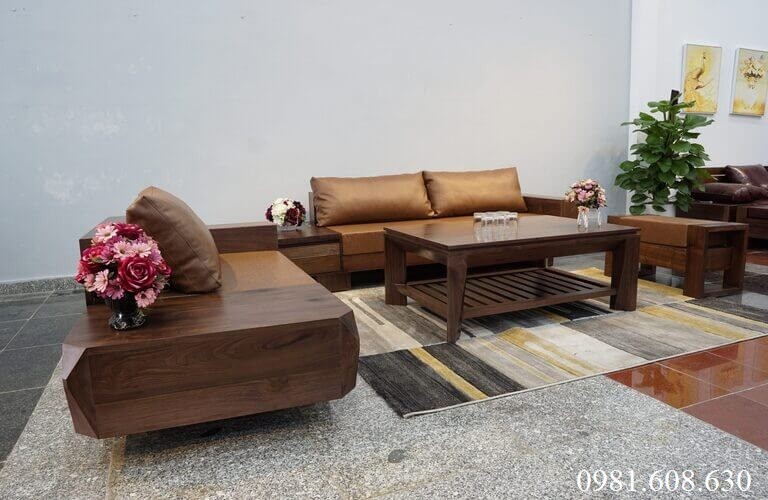 Bàn Sofa Gỗ óc Chó (2)