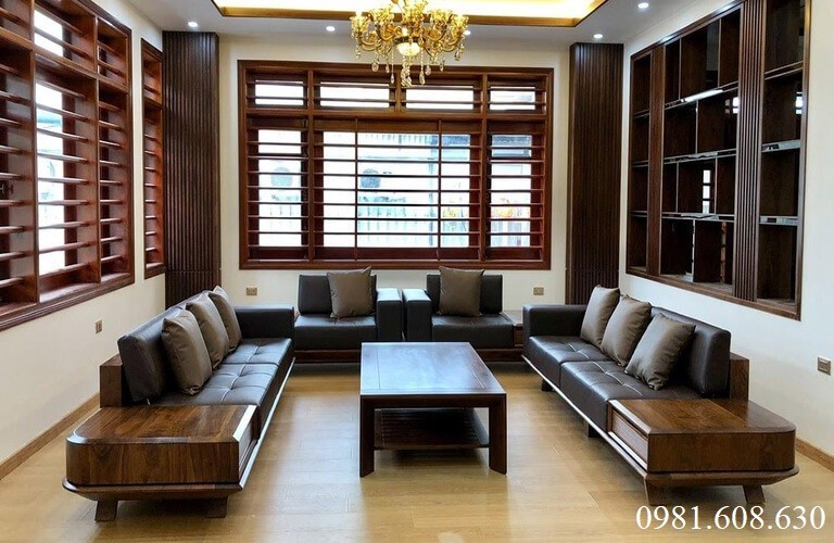 Bàn Sofa Gỗ óc Chó (5)