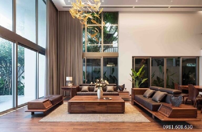 Thi Công Nội Thất Gỗ Óc Chó Căn Hộ Chung Cư Goldmark City Hà Nội